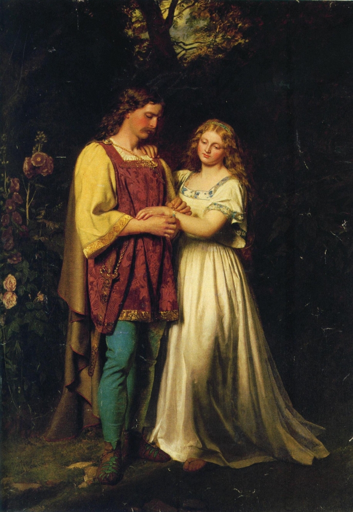 Postumus And Imogen by John Faed